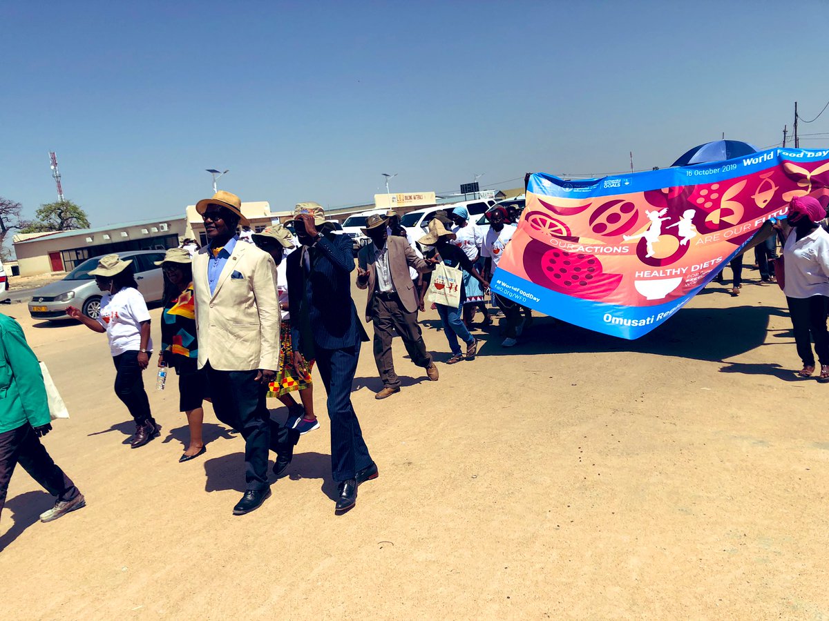 FAONamibia's tweet photo. The #HungerAlliance Walk raises awareness throughout the community & promotes this years #WorldFoodDay theme #HealthyDiets for a #ZeroHunger World
🌽🥬🥕🥑🥩🍗🥦🥕 https://t.co/ad97gxODbg