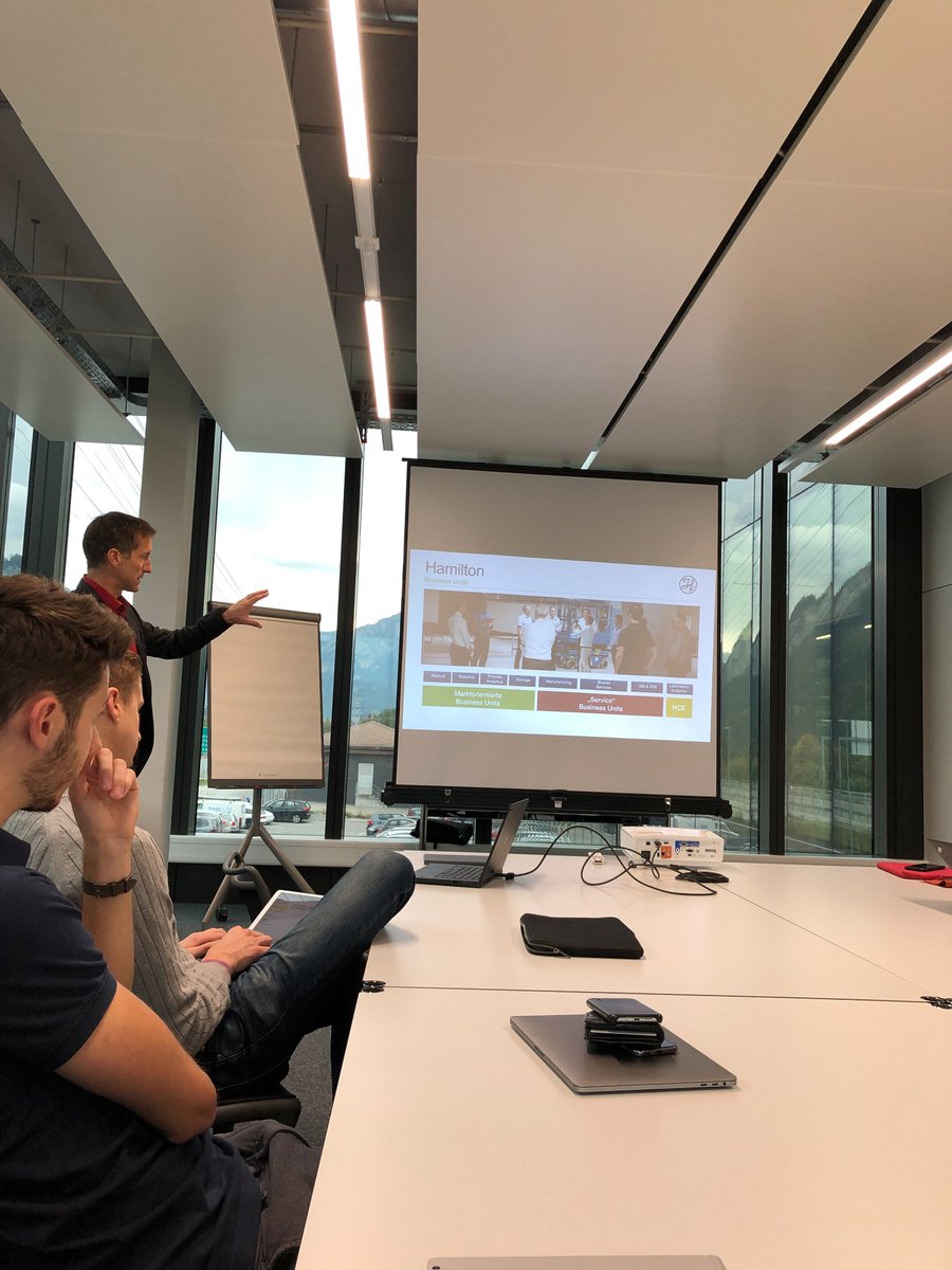 fhgrdbm's tweet photo. Die Studierenden des Wahlpflichtmoduls "Digital Disruption Potential" (3. und 5. Semester) haben die Unternehmen Hilti, @HamiltonRobotic und Contena Ochsner besucht. Dabei erhielten die Studis einen Einblick hinsichtlich der Positionierung der Unternehmen im
digitalen Wandel. https://t.co/RyjuQDLb9M