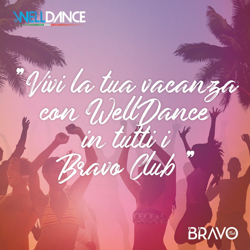 WELLDANCE_ITALY's tweet photo. Vivi la tua vacanza con WellDance in tutti i Bravo Club !
@AlpitourWorld Un mix sorprendente di cardio, tonificazione ed esercizi di elasticità!
#WellDance #GActive #Fitforlife #GActiveStudio #Dance #welldancefamily #teacher #centrosportivoitaliano #beactive #WaterMadeActive https://t.co/bb3PabYSBZ