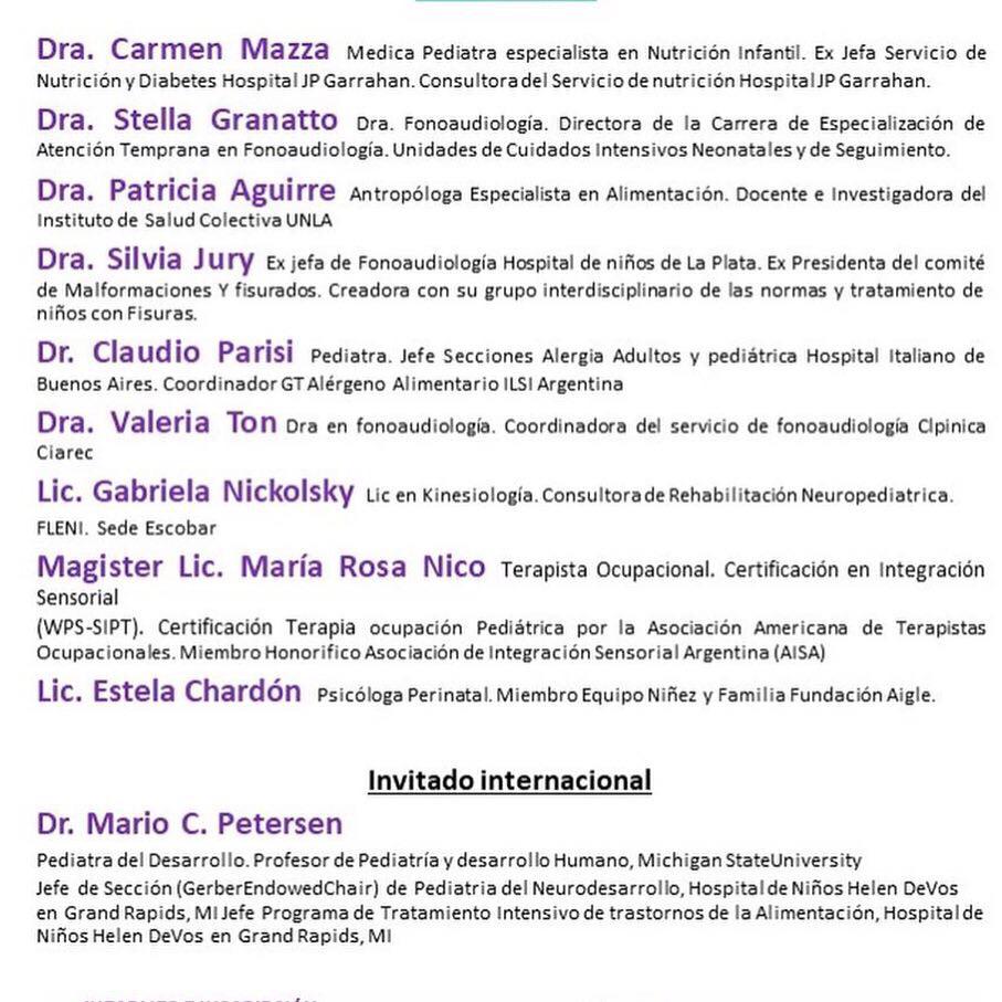 Agenden en noviembre 21 y 22!  2° Jornadas de actualización de abordaje interdisciplinario en disfagia y conducta alimentaria del niño pequeño. En el <a href="/HospGarrahan/">Hospital Garrahan</a> modalidad presencial