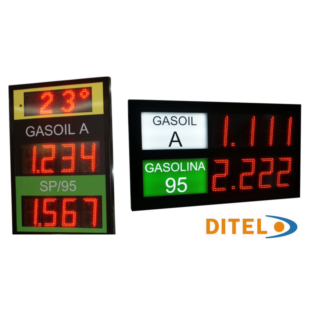 DITELVISUAL's tweet photo. Descubre nuestra familia de tótem de gasolineras compact, estos no necesitan ningún elemento extra para poder señalizar de forma clara y segura la información de precios y marca de los combustibles.
#totem #gasolinera #indicador #ditel #industria #diesel #gasolina https://t.co/nEjX7zdaK2