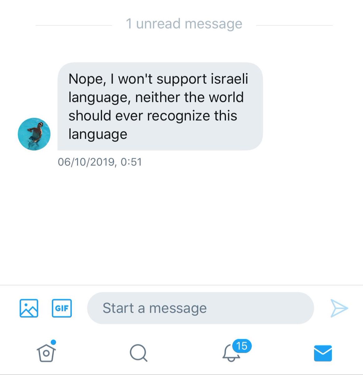 Someone offered phonecaller’s tweak dev to translate it to Hebrew and that’s how he responded... absolutely disgusting