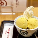 1か月間しか登場しないかぼちゃアイス。期間限定ものは本当に気になります。