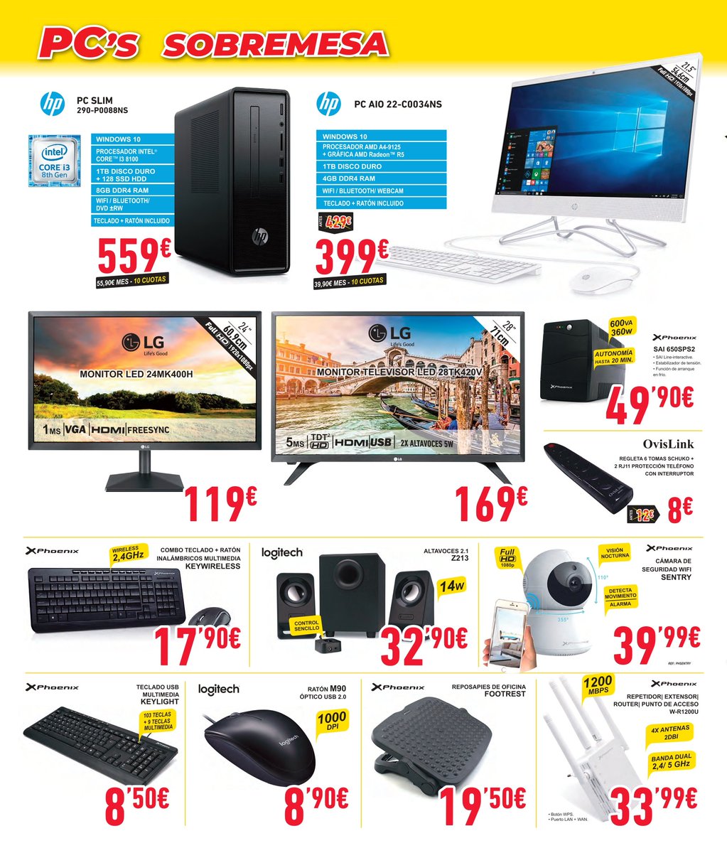 Sadinformatica's tweet photo. ES HORA DE DISFRUTAR DEL AHORRO!!!!
Del 9 de Octubre al 9 de Noviembre os ofrecemos esta selección de ofertas ... pero tenemos muchas más!! https://t.co/mc0U46PN7m