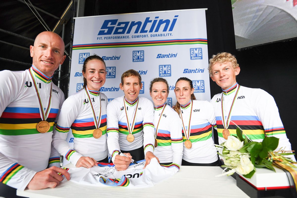 π Yorkshire 2019 (@yorkshire2019) on Twitter photo At <a href="/Yorkshire2019/">π Yorkshire 2019</a> we saw the World Championships debut of the Team Time Trial Mixed Relay event.
There were strong showings by <a href="/BritishCycling/">British Cycling</a> and <a href="/wirsindradsport/">german cycling</a> but in the end it was the European Champions, <a href="/KNWU/">KNWU</a>, who would reign supreme in Yorkshire.
#Yorkshire2019 At <a href="/Yorkshire2019/">π Yorkshire 2019</a> we saw the World Championships debut of the Team Time Trial Mixed Relay event.
There were strong showings by <a href="/BritishCycling/">British Cycling</a> and <a href="/wirsindradsport/">german cycling</a> but in the end it was the European Champions, <a href="/KNWU/">KNWU</a>, who would reign supreme in Yorkshire.
#Yorkshire2019