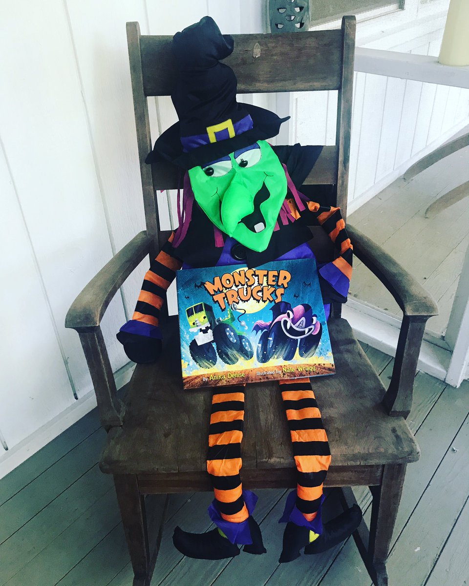 Witchy Poo recommends MONSTER TRUCKS! She gives it 5 out of 5 broomsticks! 🧹🧹🧹🧹🧹 #halloweenread