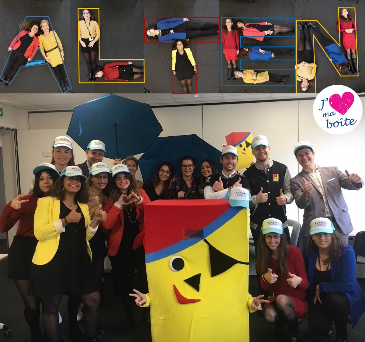 Lalleu's tweet photo. Chez @Alten_france on aime tellement notre boite qu'on est prêt à mettre littéralement quelqu'un dedans!
@JMmaboite
#JMALTEN
@Alten_france https://t.co/t1Brhbxt4h