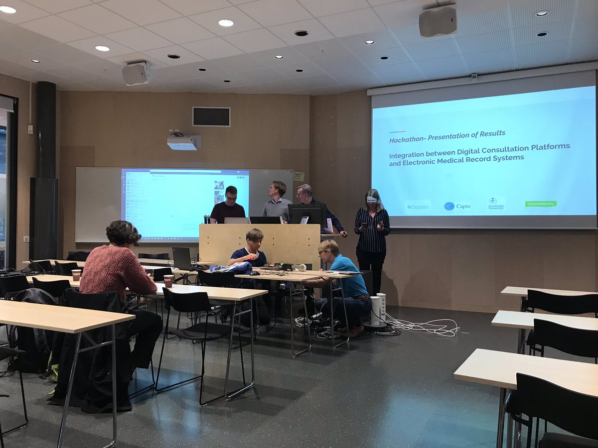 Action into the final end before final presentation at the Hackathon <a href="/Doctrine/">Doctrine</a> <a href="/vinnovase/">Vinnova</a> <a href="/RamsaySante/">Ramsay Santé</a>