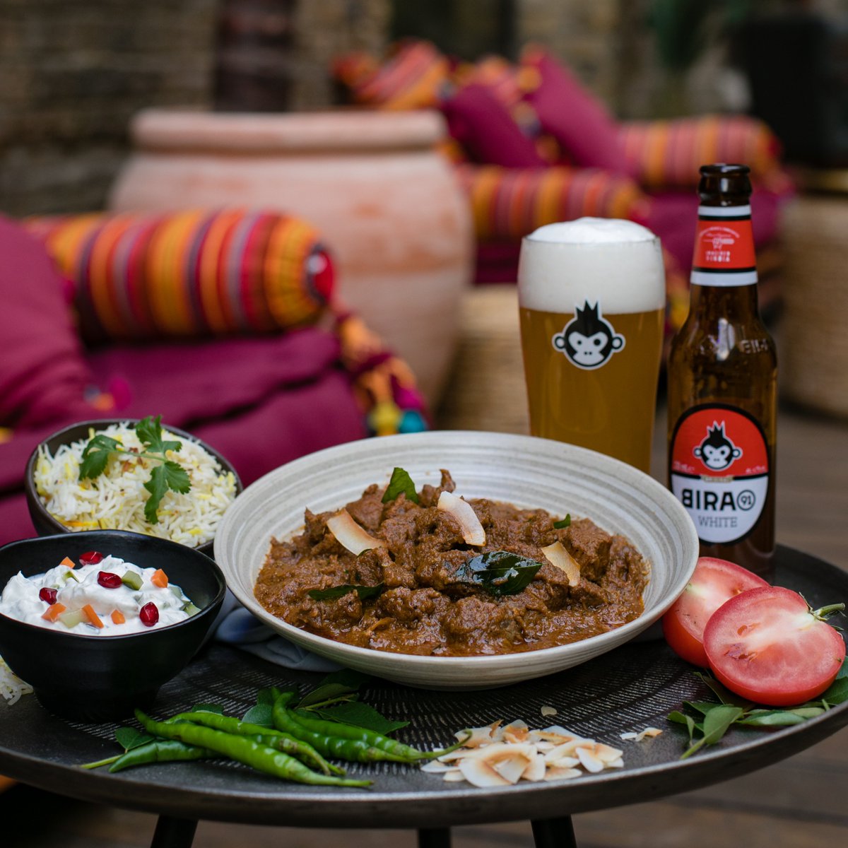 Bira91UK's tweet photo. #GotCurry? Bira 91 International Curry Week has begun! We're back with a melange of flavours to celebrate colour, culture &amp; flavour with some of the best chefs and curry lovers!🥘
Follow the link to know more about #ICW2019 partner restaurants near you - https://t.co/WUJNfCeDZN https://t.co/9nZTCdvTl2