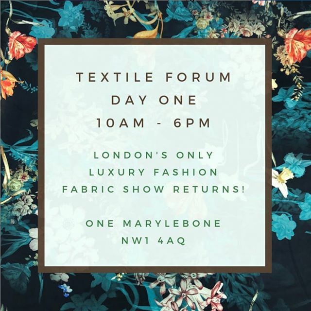 UnderlinesMag's tweet image. @textile_forum is back this Wednesday and Thursday at One Marylebone, London. Offering more than 120 collections of luxury fabrics from the UK, France, Italy and Japan, #textileforum is London&apos;s exclusive fashion fabric sourcing show for designers who wa… ift.tt/2OYybsS