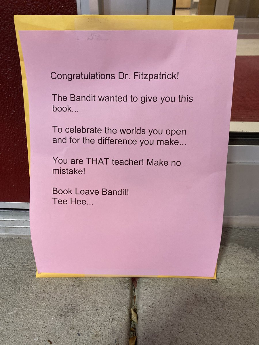 I was there, not very far. Snuck away quick when I saw your car! Tee Hee Hee, you won’t catch me!   <a href="/antfitz/">Ant.</a> <a href="/Strawbridg_HTSD/">Strawbridge Elementary School</a> #Hawkaboutit <a href="/_htsd/">Haddon Township Schools</a> #BookBandit