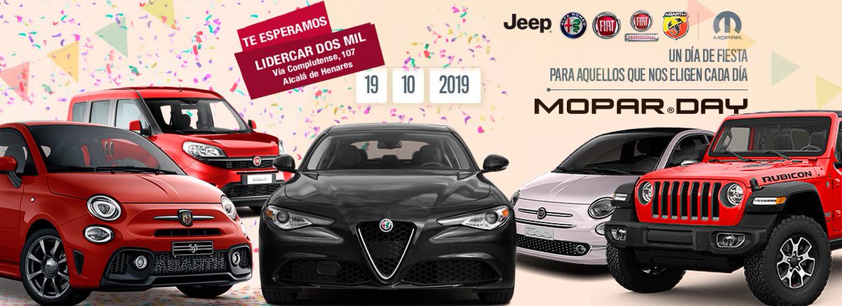 lidercardosmil's tweet photo. ✔️Porque te importa tener un buen #coche ..
✔️Porque te importa mucho cuidar ese #grancoche ..
✔️Porque sabes que para ello llevas #Mopar ..
Vuestra fiesta #MoparDay os espera en
📍LIDERCAR DOS MIL
👉 https://t.co/GaTCdCQJ1d https://t.co/H3wYahJezr