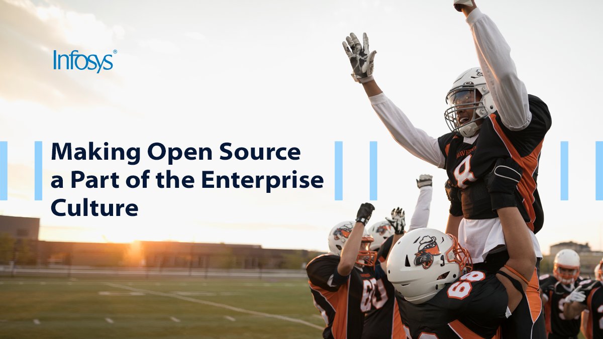 Infosys's tweet image. Learn how enterprises can make their #OpenSource adoption journey seamless by driving awareness and making it part of enterprise culture. Read More. infy.com/32jY3DI #InfosysInsights