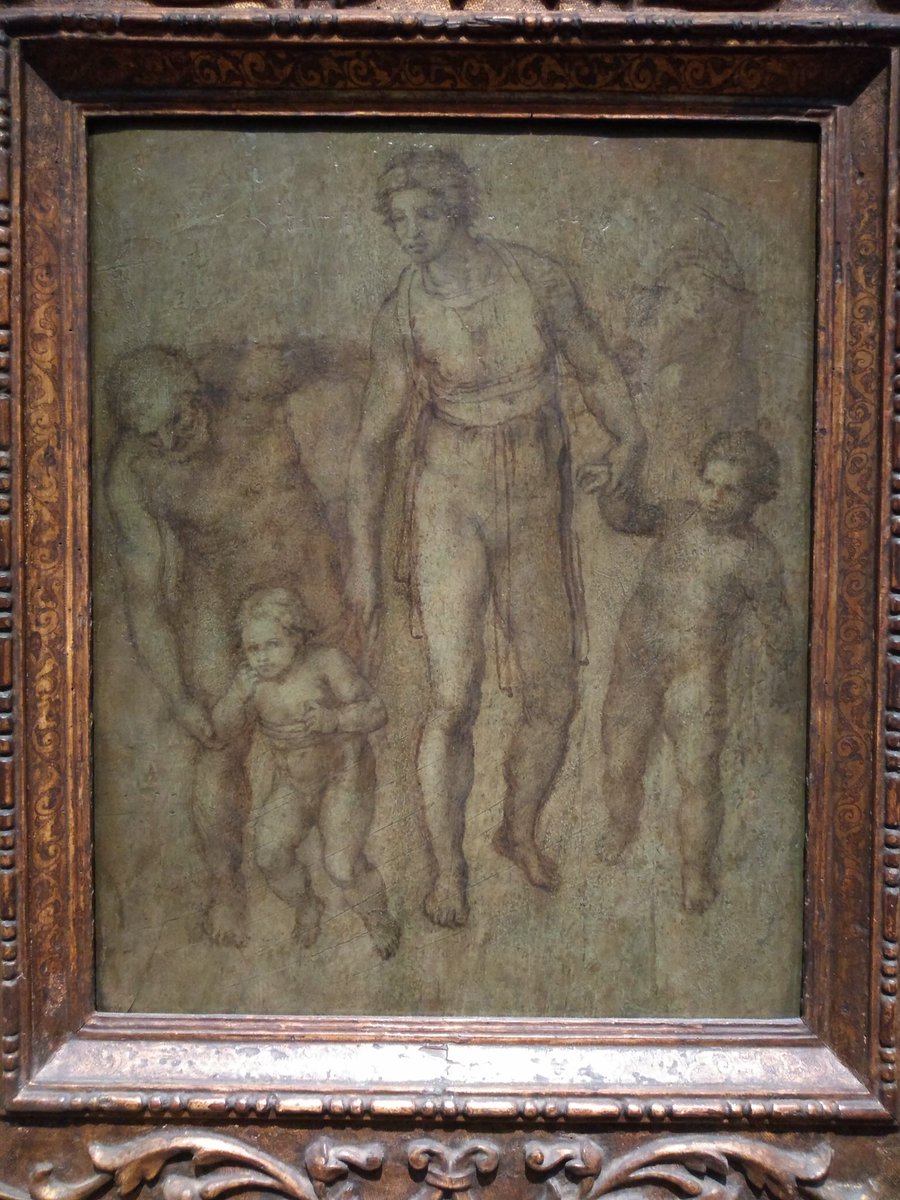 JamesMunro5's tweet image. Holy Family with St John the Baptist, attributed to Michelangelo. If not by Michelangelo, good enough to be a Greenhalgh😉 #Ashmolean #Oxford
