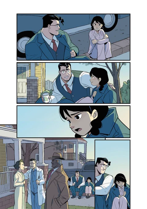 時は1946年。スーパーマンはまだ空を飛べず、クリプトナイトの存在も知らない頃のお話。メトロポリスに引っ越して来た中華系の女の子と、宇宙から来たエイリアンであるスーパーマンの交流を描いた作品です。(2/3) 