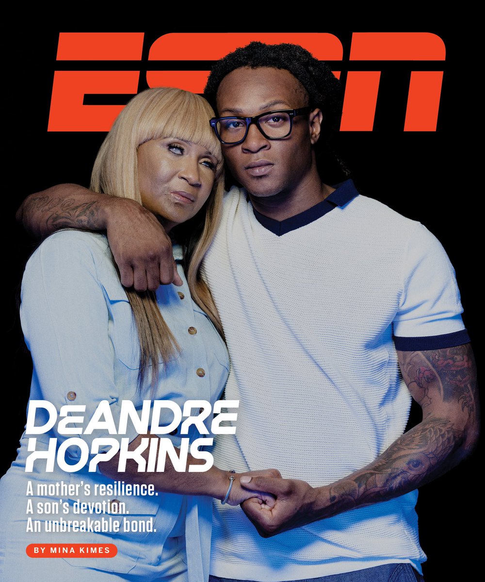 alisonoverholt's tweet image. Hope you’ll spend some time with our first @ESPN Cover Story. DeAndre Hopkins’ &amp;amp; his mother’s powerful story of resilience and perseverance, beautifully written by @minakimes and deeply resonant in their on camera interviews, will stay with you always. espn.com/espn/feature/s…