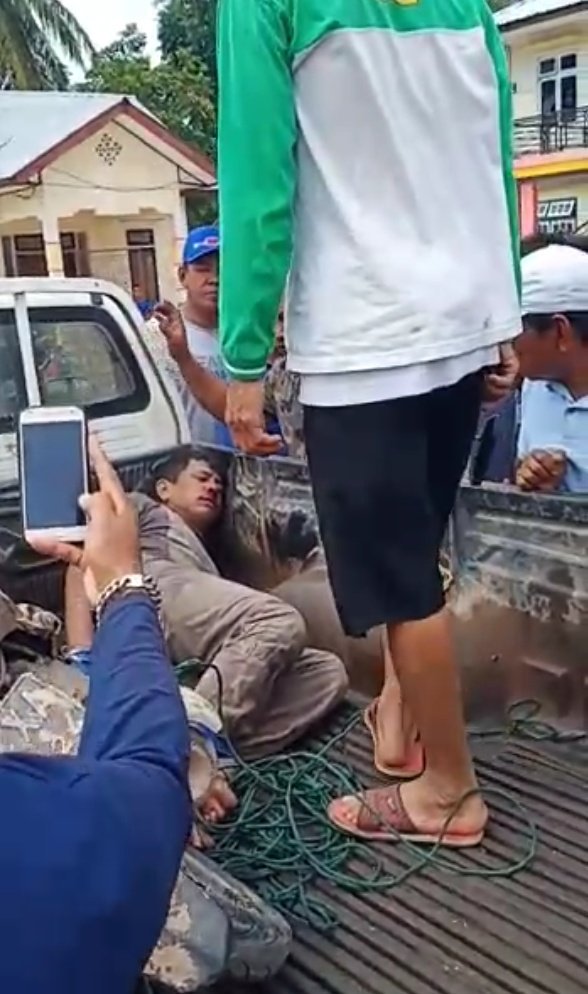 Nekad, Begini Nasib Pencuri Lada Kepergok Warga di Belitung Timur. Selasa(15/10/2019).