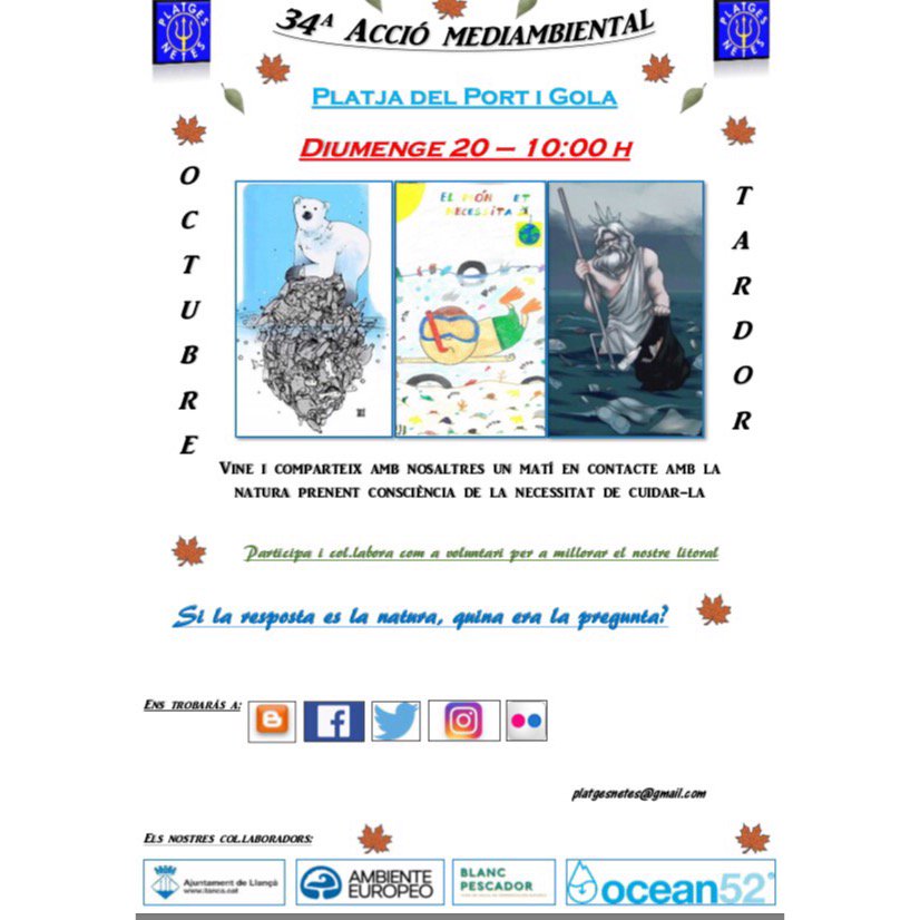 ✅Aquest diumenge, platges netes✅