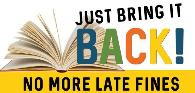 We’re still celebrating being #finesfree with an associated amnesty – bring back those books you’ve had for ages, no questions asked! #LibrariesWeek #removingbarriers