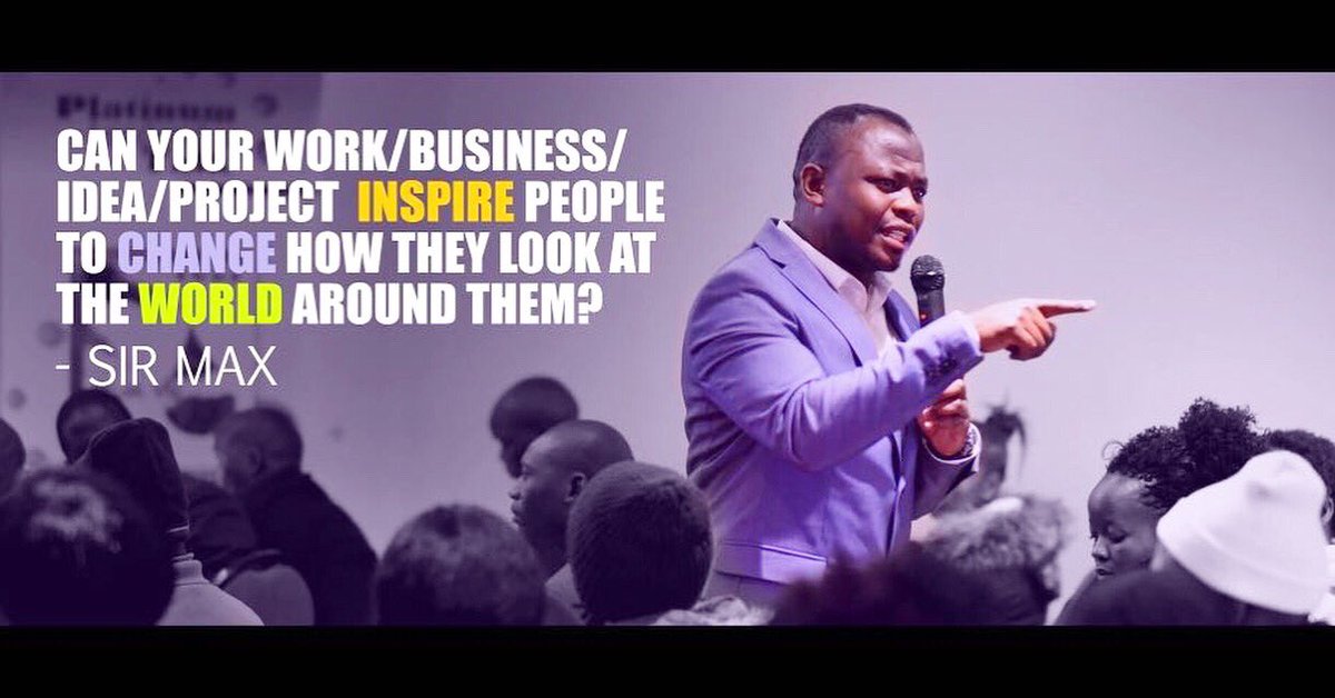 SirMaxSA's tweet photo. Can your work inspire people to change how they look at the world around them? #sirmax #knowledgepreneur #globalspeaker #gamechanger #ordainedforthis https://t.co/fUHFLTG7Ci