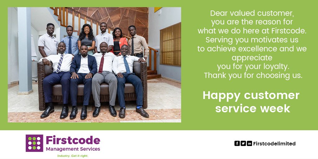 Firstcodegh's tweet image. Happy customer service week
#Firstcode