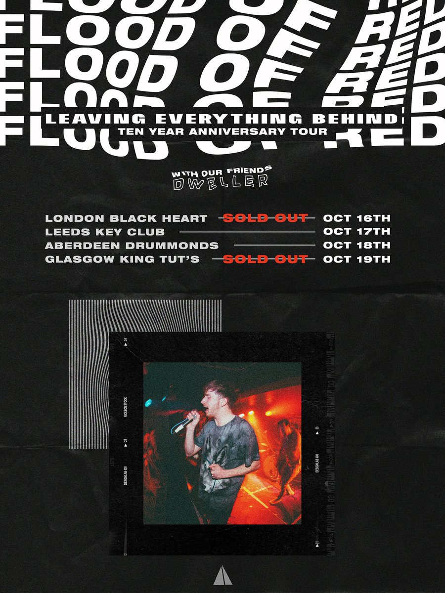 The Ten Year Anniversary Tour of Leaving Everything Behind starts one week today, we cannot wait to see you 🖤 there are still some tickets left for Leeds &amp; Aberdeen - let’s get ridiculous!! 
Leeds
bit.ly/2x3bIB3
Aberdeen
bit.ly/2Iuee9X