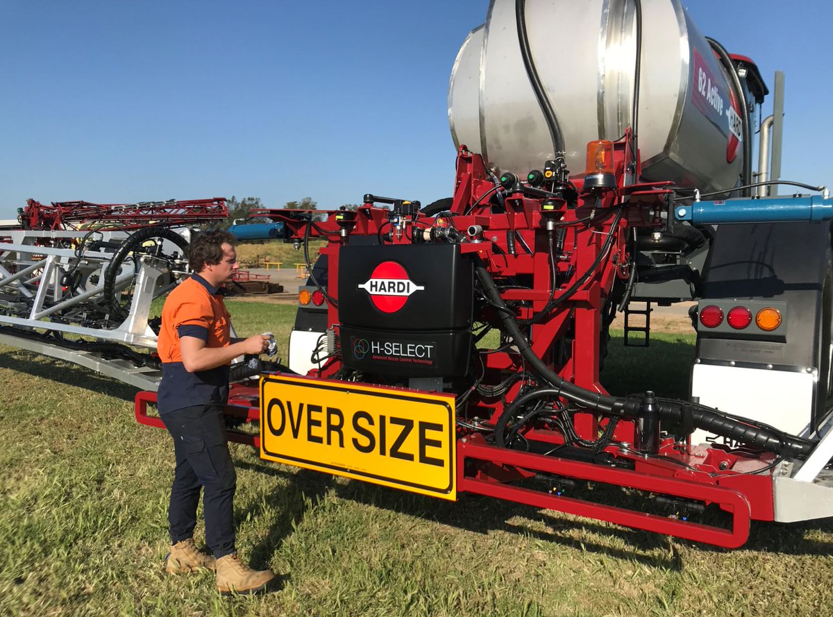 HARDI_Australia's tweet photo. Putting the finishing touches on the very first #Saritor62Active with #HSelect. Soon to be on its way to a new proud owner. 

#HardiWorksHere #OzFarming #Broadacre #NozzleTechnology https://t.co/vp8zjgejqM