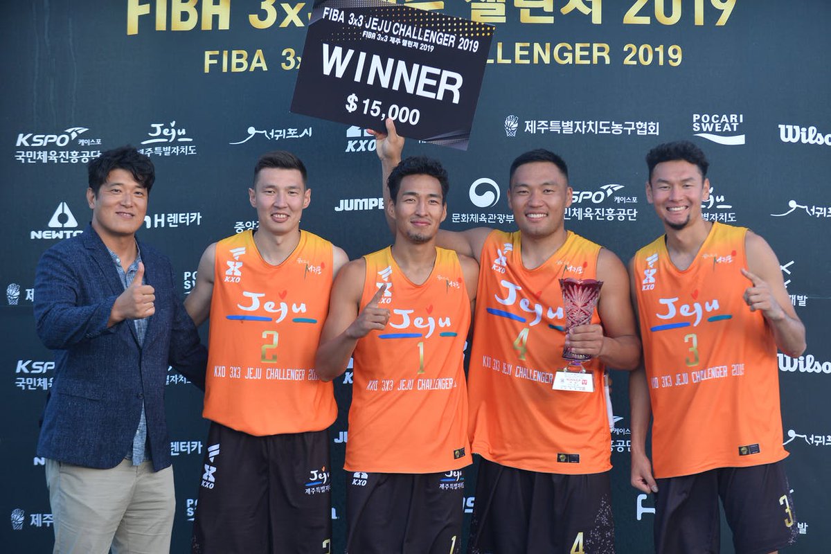 💪 Brave 🇲🇳 Ulaanbaatar MMC Energy 🇲🇳 memorably claim Jeju 3x3 Challenger.

Full recap 👉 go.fiba.basketball/3x3Jeju19