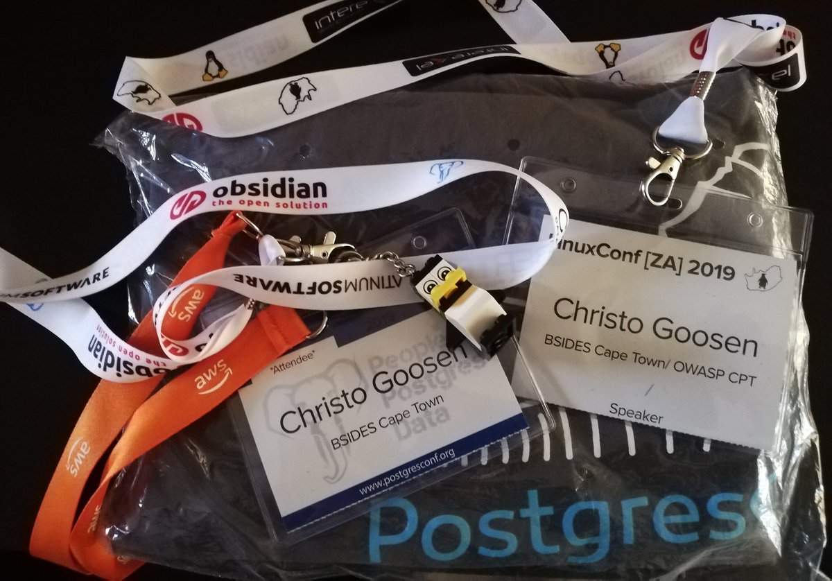 crypticg00se's tweet image. Thank you to @LinuxConfZA and @PostgresConfZA organizers for another professionally organized and thought prevoking conference. Organizing can be a thankless job, but the community shows the need and thanks. #LinuxConfZA #postgresconfza #jhb #zatech #tech #SouthAfrica #linux #pg