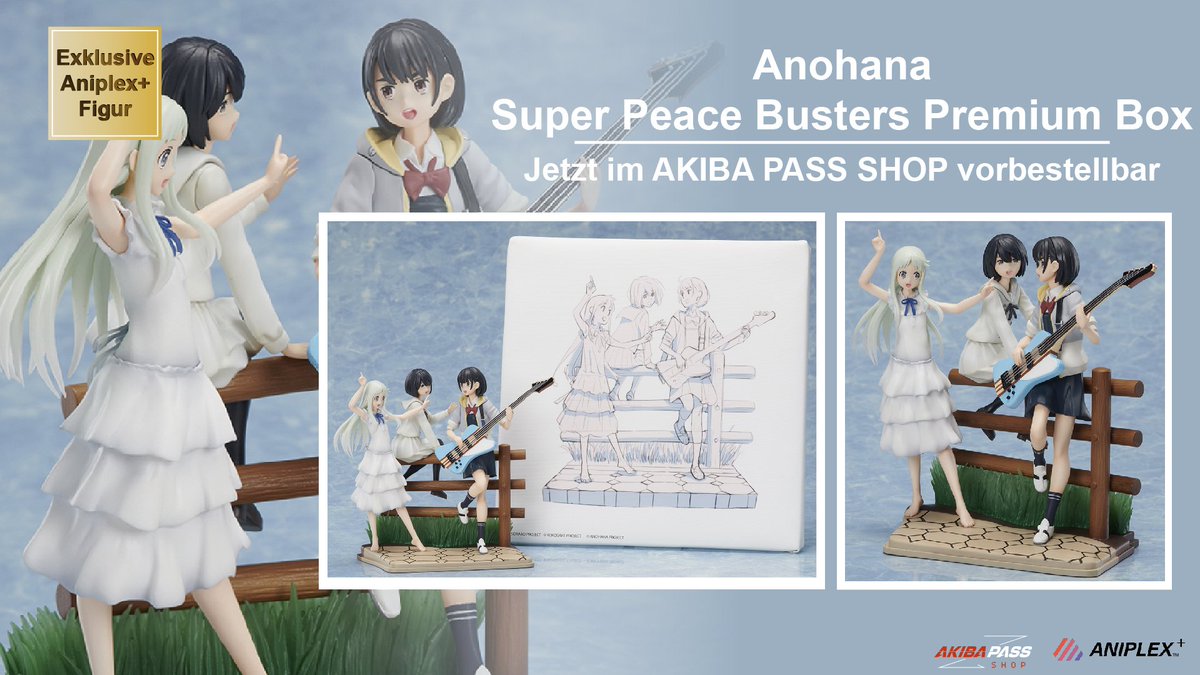 PepperAnime's tweet photo. Ab sofort im #AKIBAPASSSHOP vorbestellbar: Die #Anohana #SuperPeaceBusters Premium Box von #Aniplex+ !!! Sichert euch euer Exemplar am besten gleich jetzt. Die Vorbestellfrist endet am 10. Februar 2020. #anime Shop: https://t.co/k3JWX6Ew2n https://t.co/6pqgJk3ii4