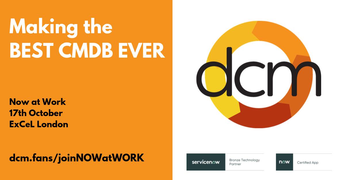 dcm_app's tweet photo. Now at Work @ London is just around the corner!

We will be there Oct 17 making the best CMDB ever. Who else is joining?

Now at Work brings together extraordinary people transforming the world of work. 

https://t.co/vFN0uOdS3B

#DCM #CMDB #NowatWork19 #betterdata https://t.co/Ea2KR2ZDmA