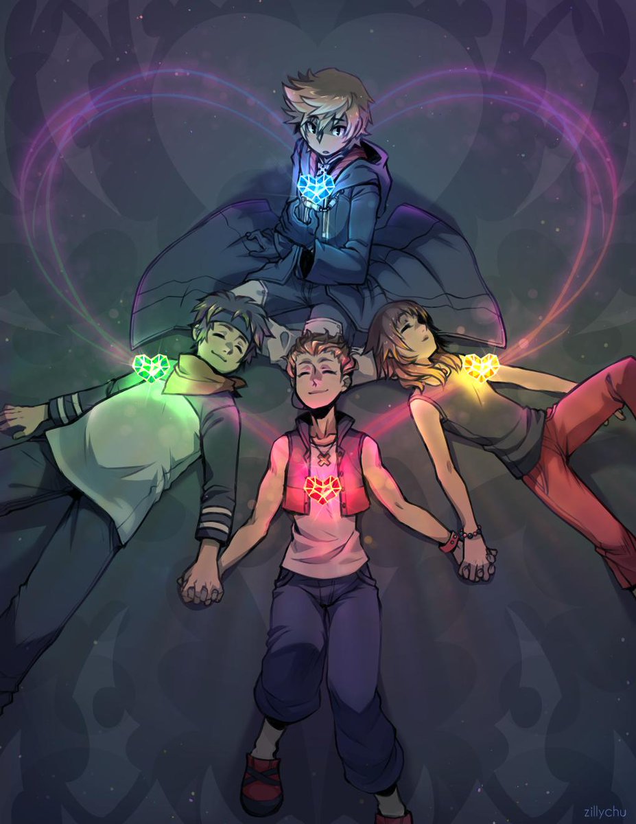 Zillychu's tweet photo. my piece for the @khrarepairszine ! 

#kingdomhearts https://t.co/MocIcTdMQM