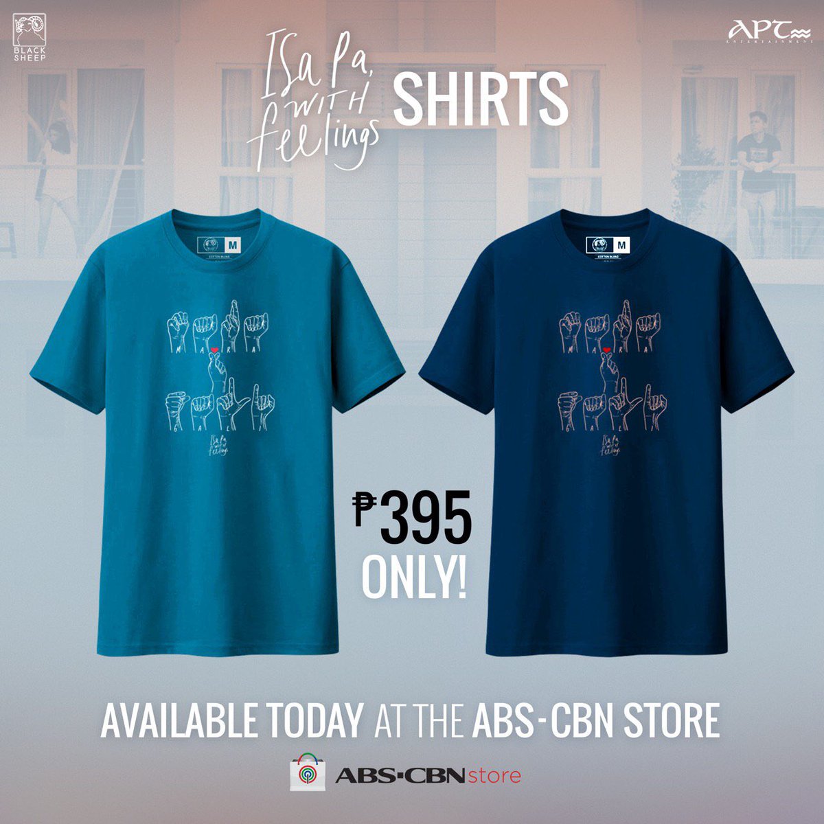 Black_SheepPH's tweet photo. Looking to flex your love for #IsaPaWithFeelings? Catch the fresh drop of Isa Pa With Feelings merchandise at the ABS-CBN Store today! 🔥🖤 https://t.co/X52araWWOh