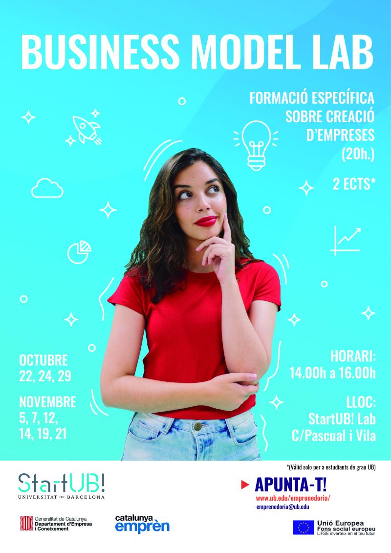 IreneSaTu's tweet image. 📣OPEN CALL: @emprenUB is looking for early entrepreneurs for #BusinessModelLab training.

More information: bit.ly/1L06ciQ

😎20h, 2ETC&apos;s and for free

📍StartUB! Lab