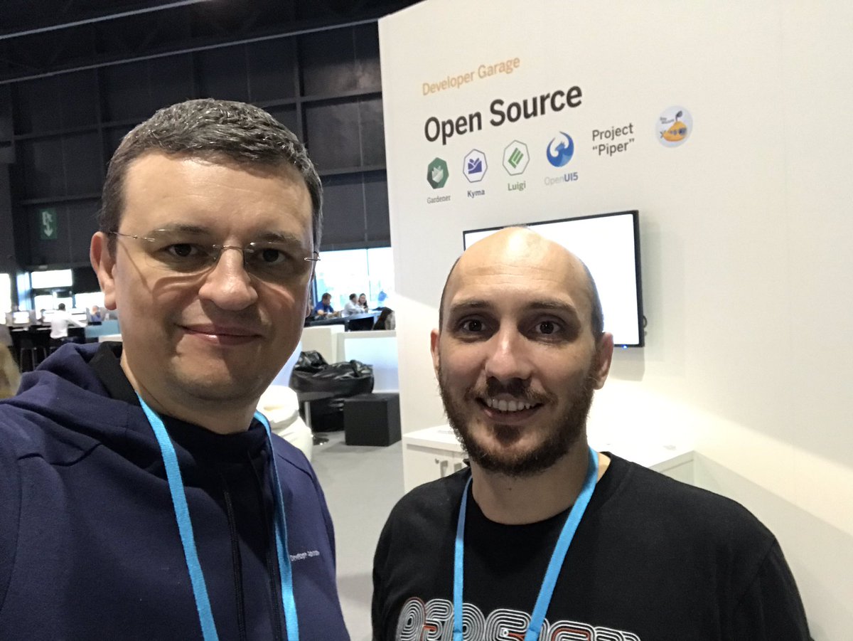 Sygyzmundovych's tweet image. Stopped by #OpenSource booth in the #DeveloperGarage at #SAPTechEd. 

Interested in #OrientDB #multimodel database? @tglman is there to answer your questions (as he just answered mine 👍)