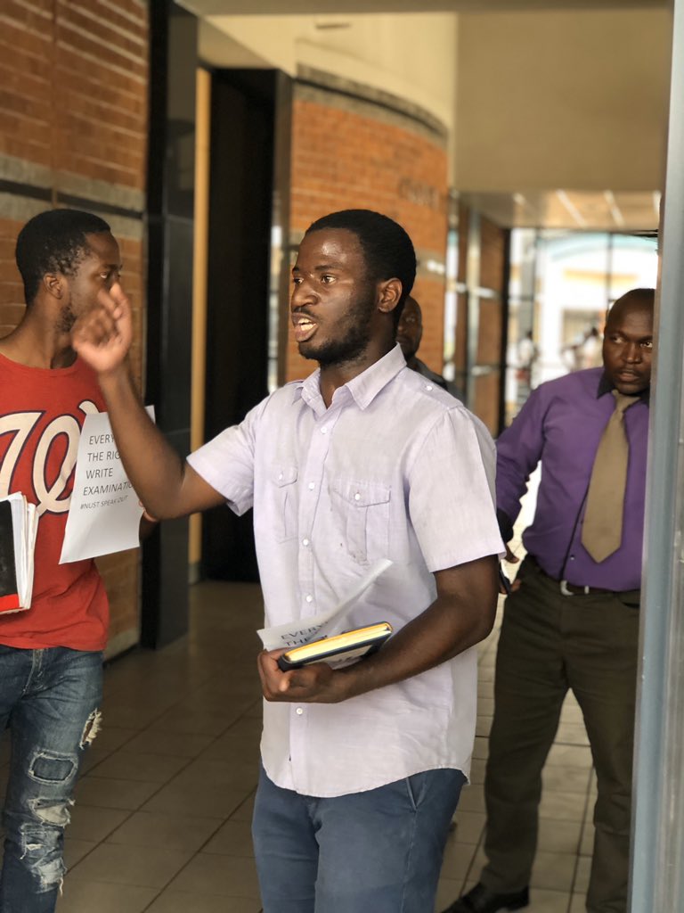 nustsrc's tweet image. Fighting for all students to write examinations for it is their right!