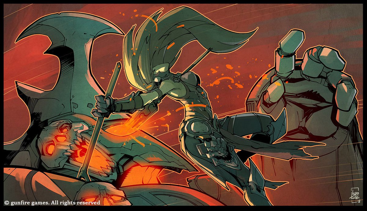 more illustrations for Darksiders 3 :-D . Just finished the cutscenes for  Darksiders Genesis but i have still a lot of stuff to do on the game.....so  COOL ^^ #darksiders3 #gunfire_games #drawing #, image size:1200x691