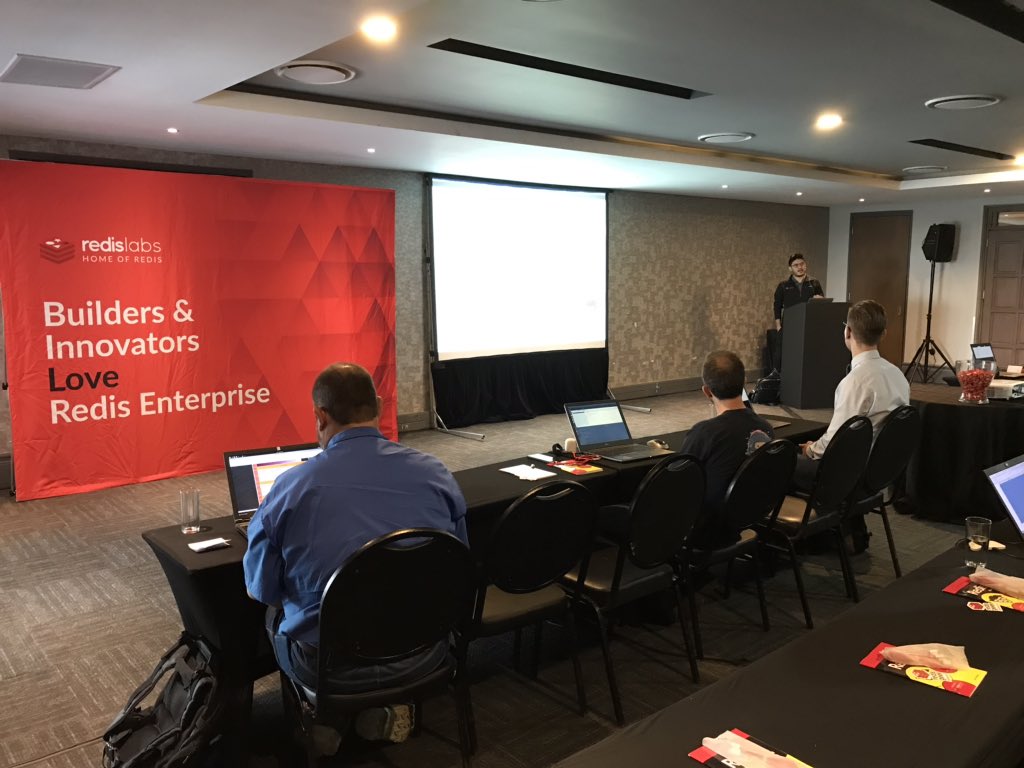 obsidianza's tweet photo. Tutorial days for #opensource week where you get to get your hands dirty with .@RedisLabs delivered by .@croloris simple cache benefits and why #redis rocks .@pyconza https://t.co/eWrBj8QvV7