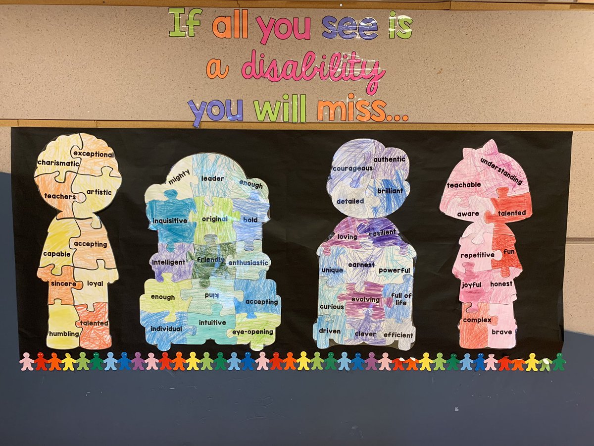 One of the many wonderful displays in the halls of OES.  #weallhaveabilities #everyoneisunique #lookwithintention #msdr9