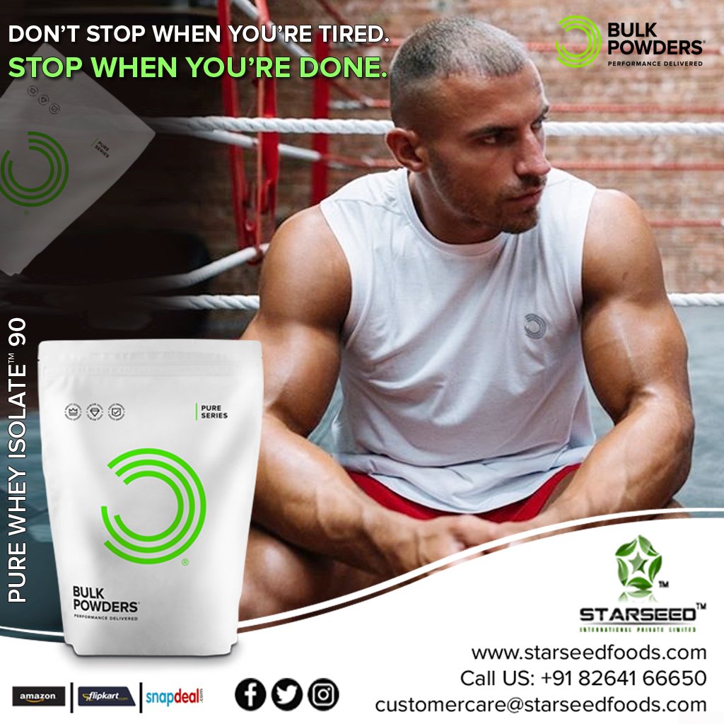 StarSeedFoods's tweet photo. Pure Whey Isolate™ 90 is the product for you.
#ShopOnline: https://t.co/6x98mkO5CZ
 
#starseed #foods #nutrition #protein #exercise #fitness #workout #Bulkpowders_UK #India #FoodSupplementImporterIndia https://t.co/0asA343Pz4