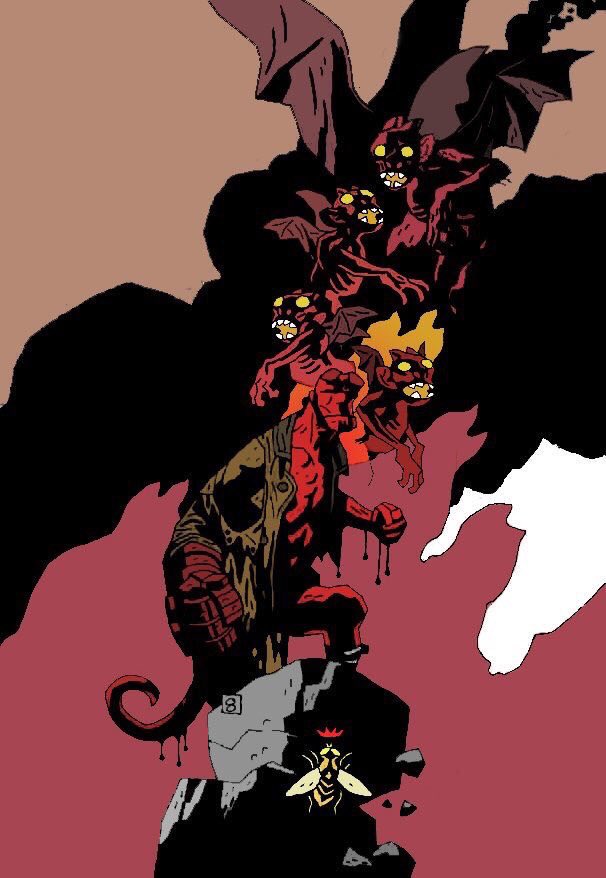 ddoniolvalcroze's tweet image. Hellboy by Mike Mignola
