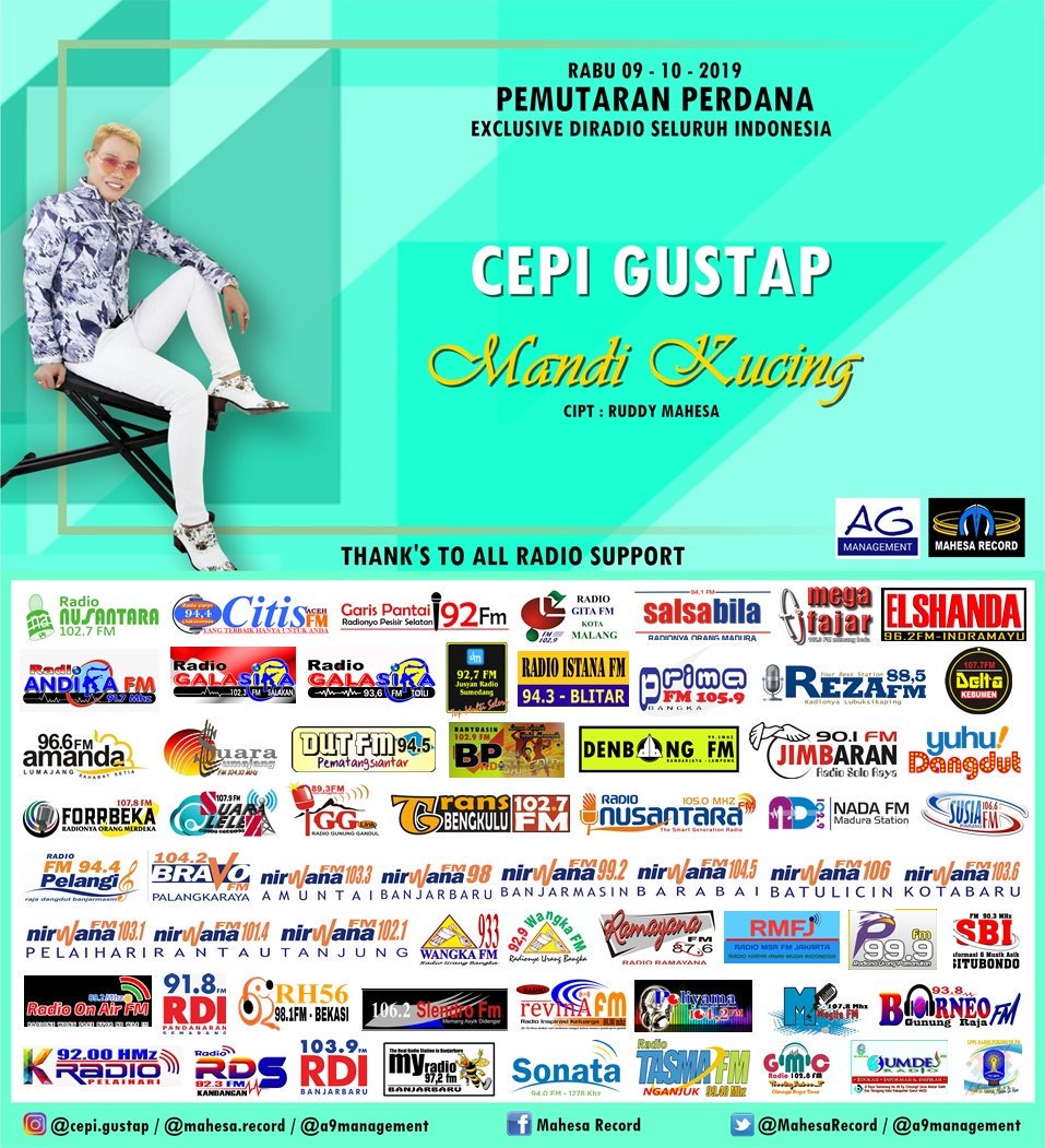 HIT'S JATINANGOR (@hitsjatinangor) on Twitter photo Hallo jatinangor ada lagu yg bakalan hits nieh artis pendatang baru #cepigustap dengan single #mandikucing karya besar <a href="/RuddyMahesa/">Ruddy Mahesa</a> Prod <a href="/MahesaRecord/">Mahesa Record</a> Hallo jatinangor ada lagu yg bakalan hits nieh artis pendatang baru #cepigustap dengan single #mandikucing karya besar <a href="/RuddyMahesa/">Ruddy Mahesa</a> Prod <a href="/MahesaRecord/">Mahesa Record</a>