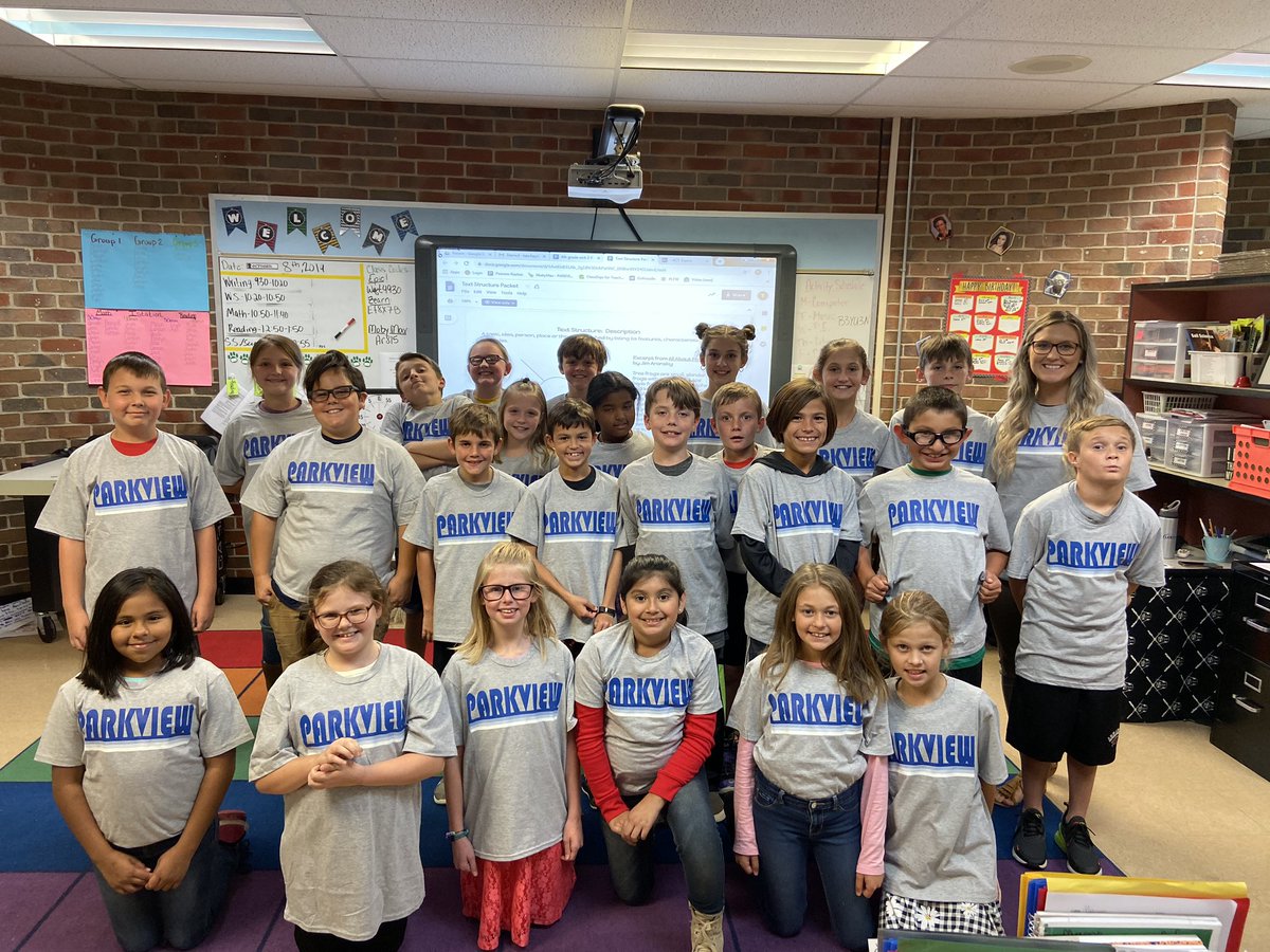 OSESPTA's tweet photo. Parkview School Shirts were sent home this week!! These shirts are FREE (provided by the PTA) to EVERY student and staff member at Parkview. 
**These shirts are provided FREE with the help of YOUR $5.00 donation/membership fee. 
It’s not too late to send $5.00 with your child!! https://t.co/oVGz7r8cDd
