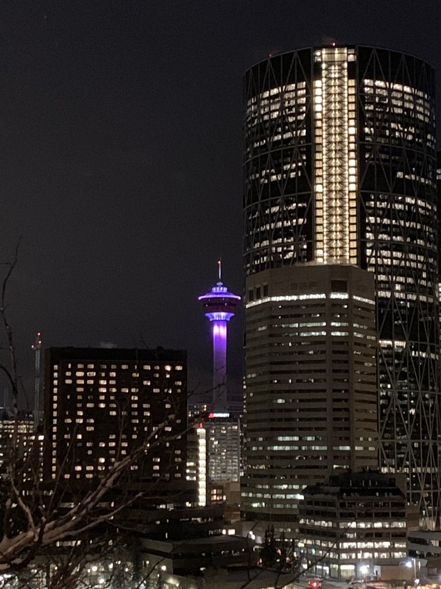 AWSNSocial's tweet photo. Did you see the #calgarytower tonight? It was purple for #GirlsinSTEM #WomenInSTEM #AdaLovelaceDay19 #AdaLovelaceDay #ald2019 #WinSTEMweek https://t.co/4O3hEekxYp