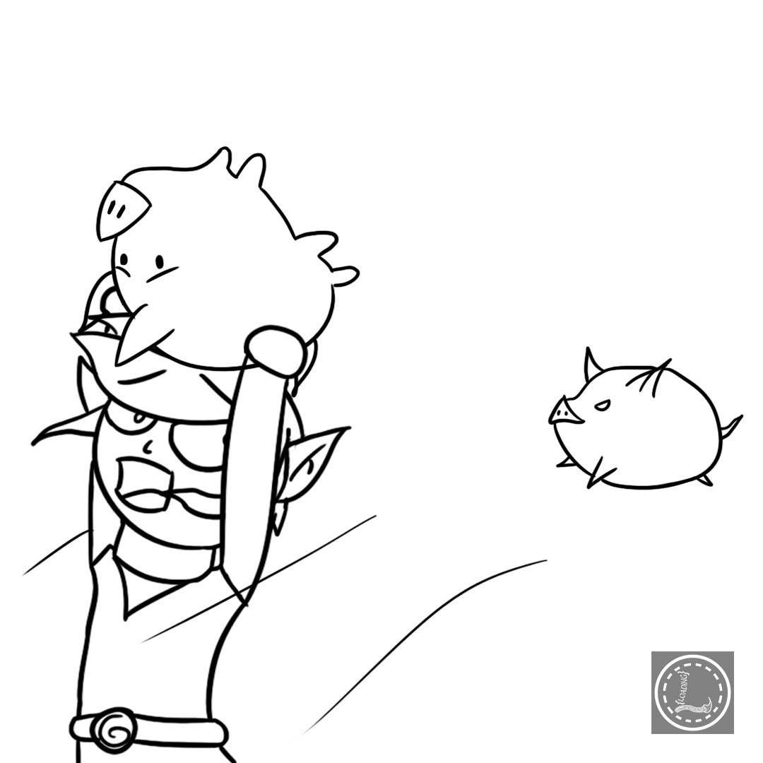 LordLoadingLoad's tweet photo. Run dude, Run! #linktober day 8: Animal #Linktober2019 https://t.co/tAkfh0sxtK