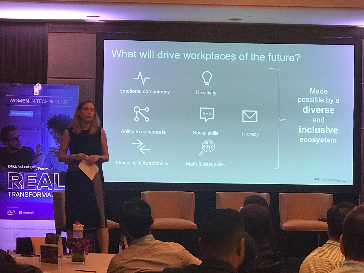 #inclusion and #diversity are key success factors to #DigitalTransformation. ⁦<a href="/GuerinSophie/">Sophie Guerin</a>⁩ #DellTechForum #MY #Iwork4Dell