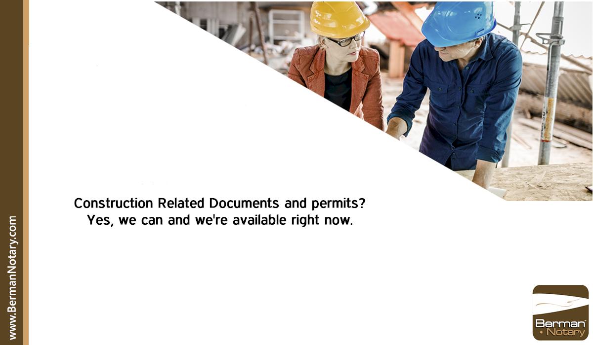 bermannotary's tweet image. We can notarize your Construction and Permit related documents today!
#ConstructionForms #NotaryPublic #BermanNotary