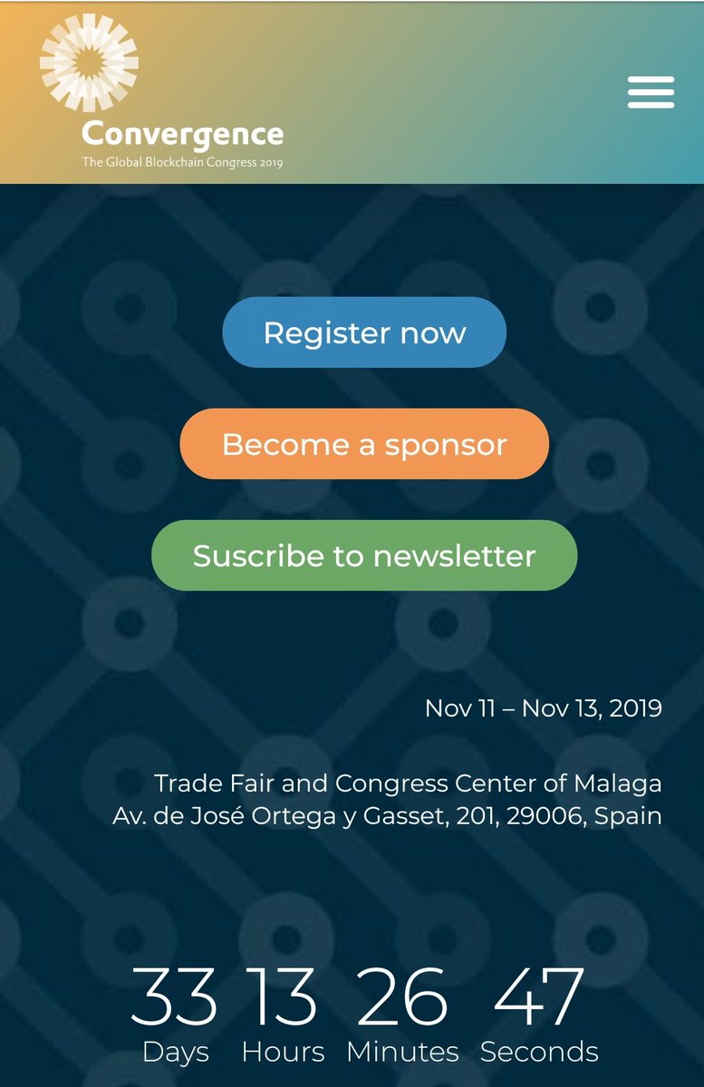 MGG_2012's tweet image. Looking forward to @BC_Convergence #33togo
Today flying to Malaga to attend @smovingforum we will talk about #techconvergence #mobility #innovation. @Alastria_ @PTAMalaga @Fycma @malaga @AndaluciaJunta @EUBlockchain @INATBA_org