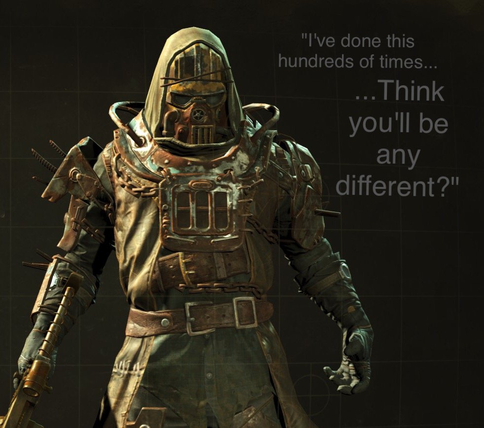 AlexandrianaQ's tweet image. Literate Fallout Character
Friendly Admin
Lewd/Non
18+ themes
Trigger warming: Chem abuse and alcohol addiction
Likes and Retweets are appreciated!
"Come to Texas! We got guns, Booze, and a burning hatred of the legion!"