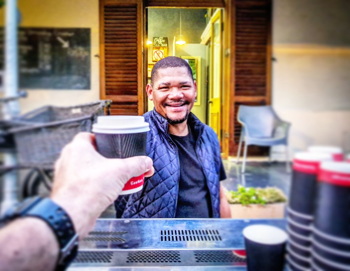NeilBuchner's tweet photo. SO, JA...
.
Baie dankie #perfect2go vir 'n goeie begin tot my klein Saterdag.
.
#heartwellington #streetcoffee #coffee https://t.co/lCrZObc73d